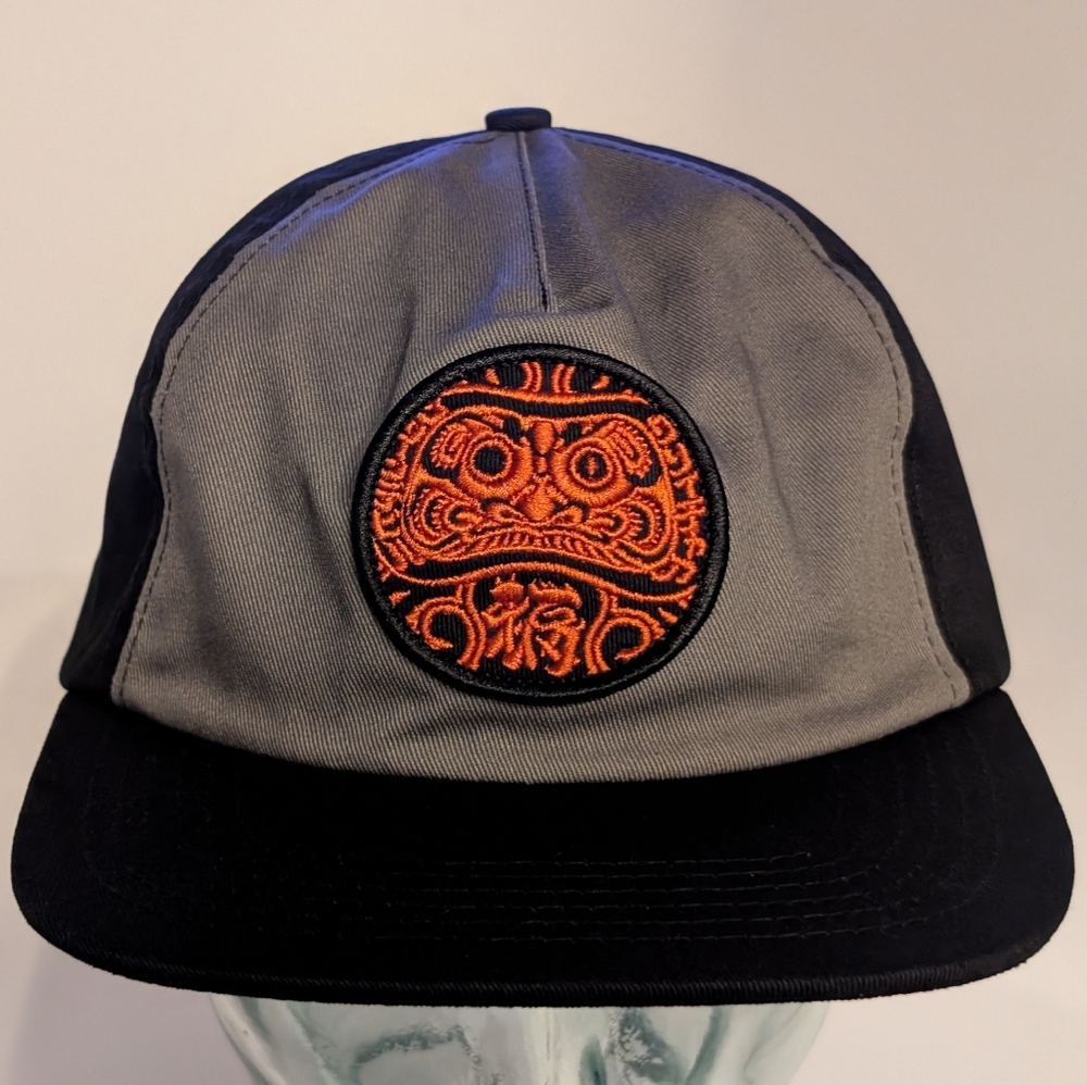 Creature Fortune Strapback Unstructured Hat   - Grey / Black
